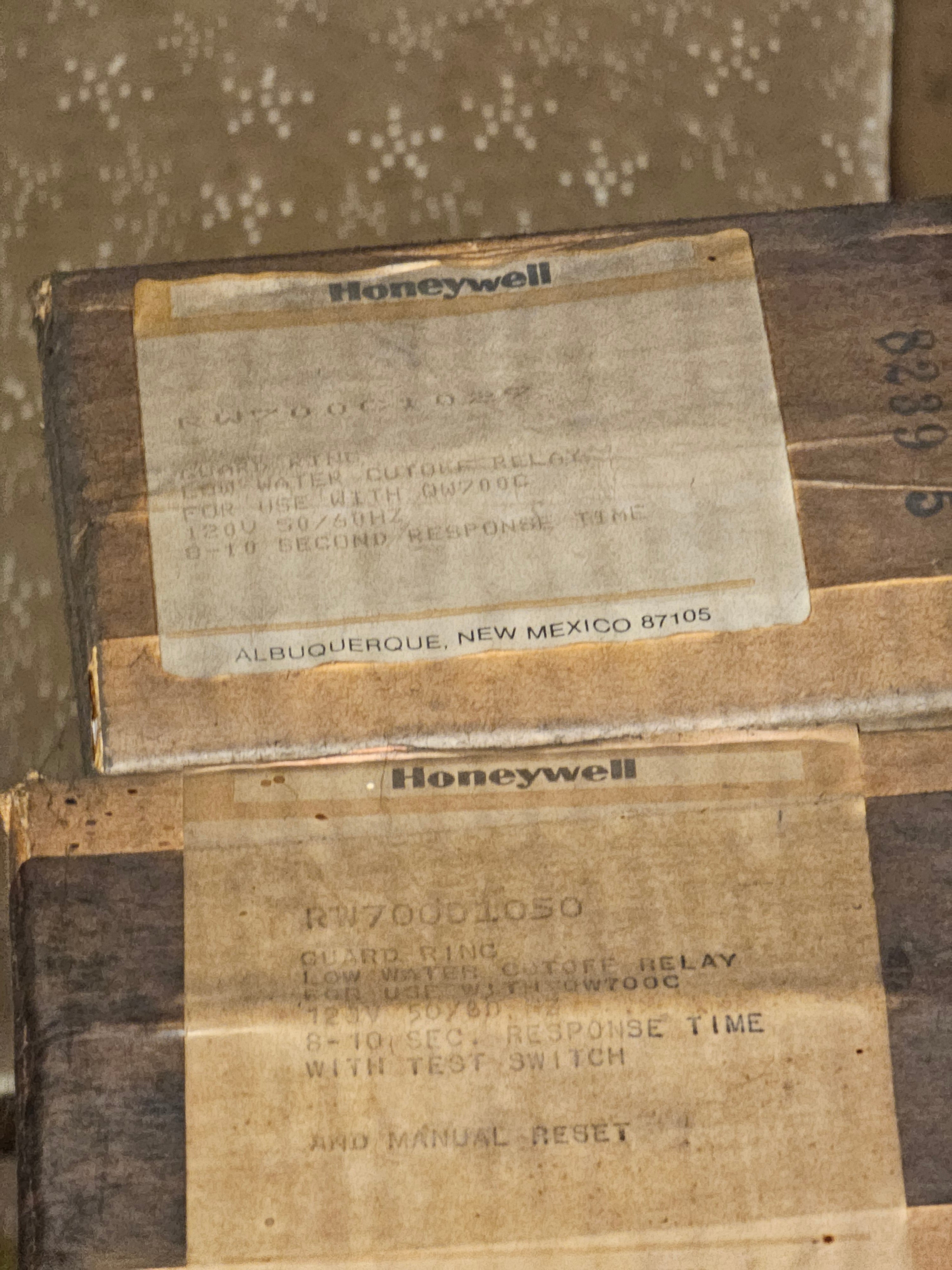 HONEYWELL  LOW WATER CUTOFF RELAY