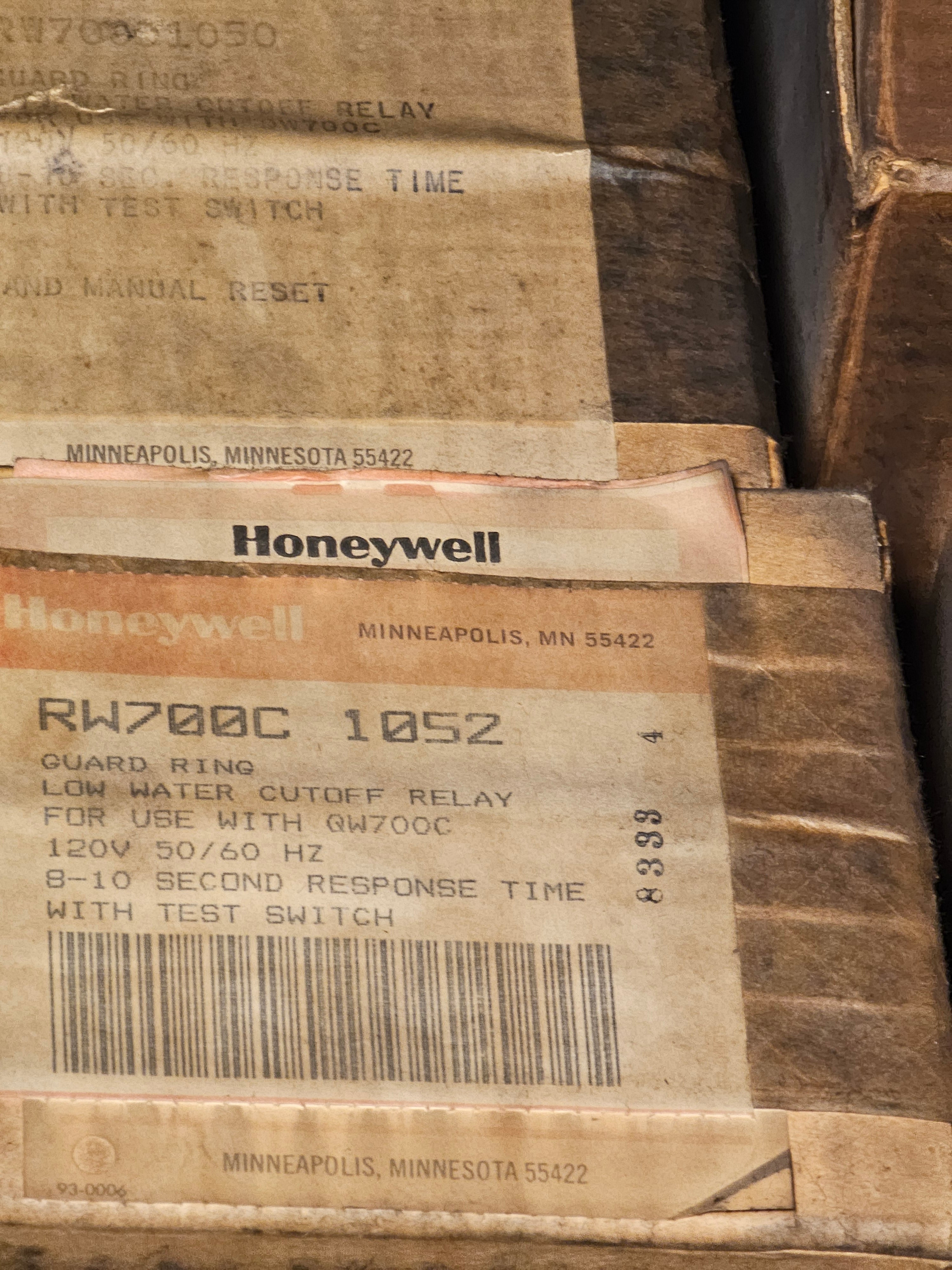 HONEYWELL  LOW WATER CUTOFF RELAY