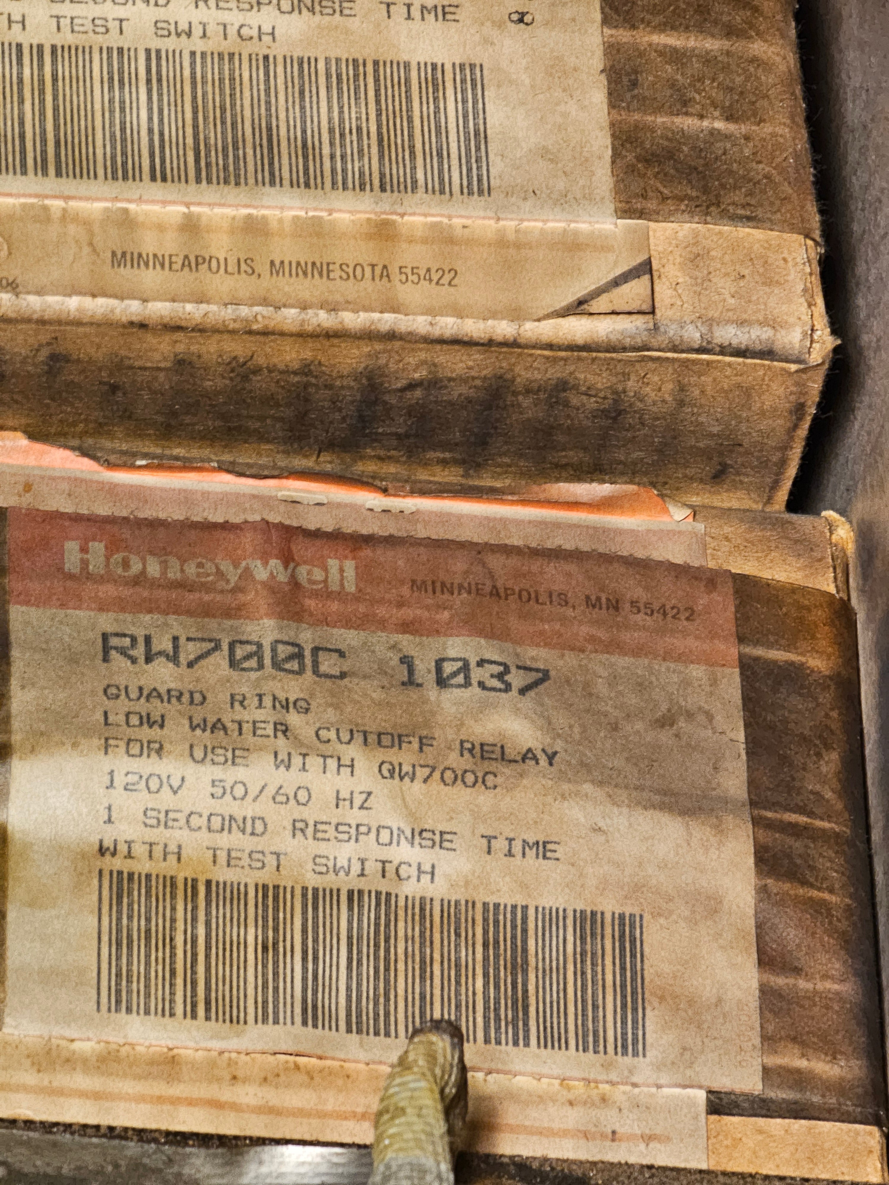 HONEYWELL  LOW WATER CUTOFF RELAY