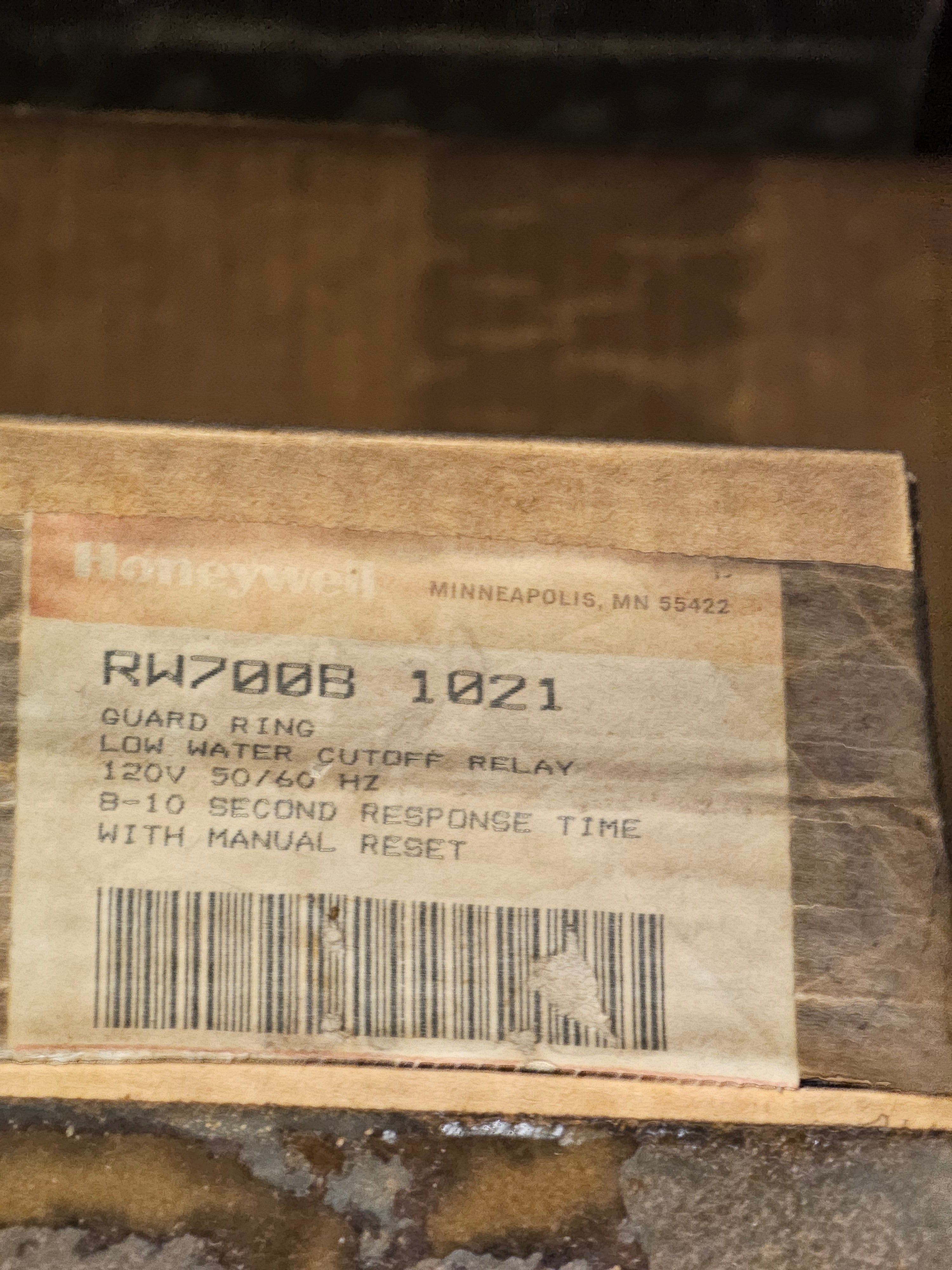 HONEYWELL  LOW WATER CUTOFF RELAY