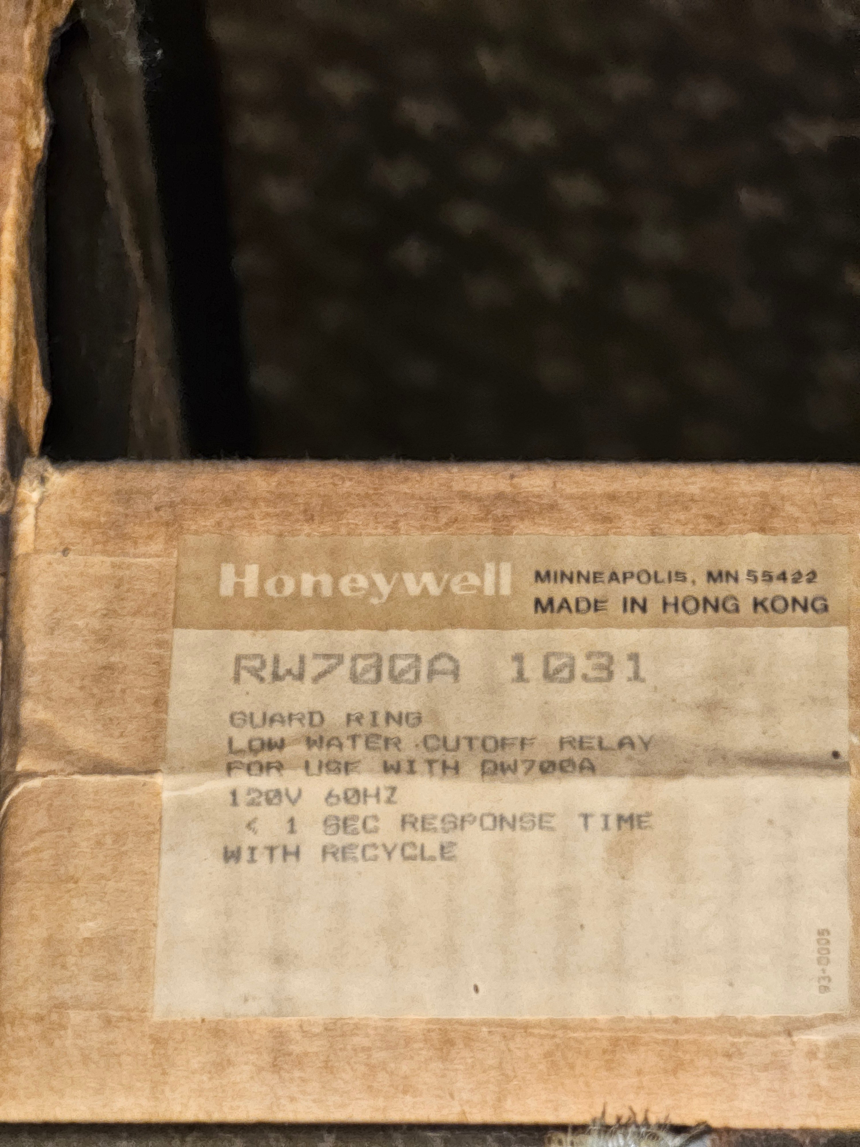 HONEYWELL  LOW WATER CUTOFF RELAY