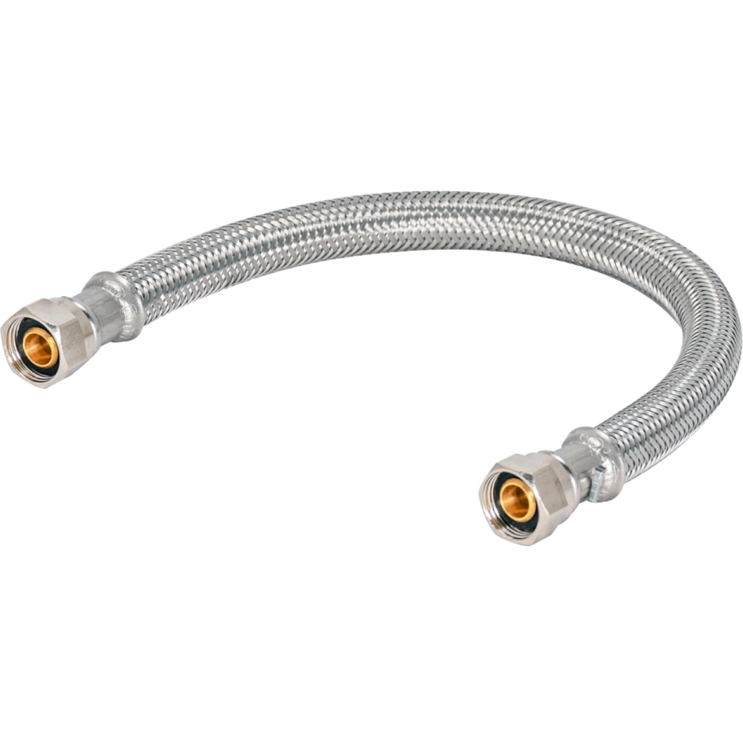 Stainless Steel Supply Line – 3/8” OD x 1/2” FIP x 12”