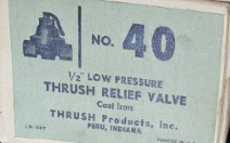 Thrush No. 40a 1/2 Inch Low Pressure Relief Valve