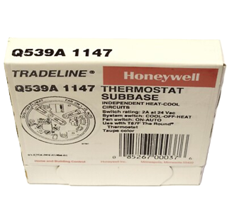 Honeywell Q539A 1147 Thermostat Subbase