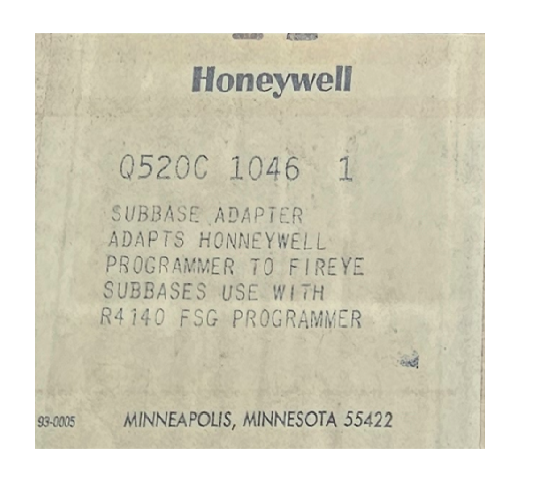Honeywell Q520C 1046 Subbase Adapter