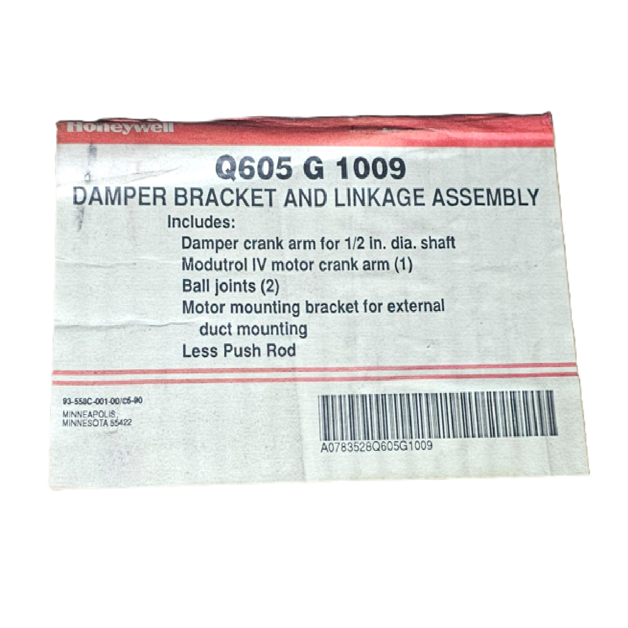 Honeywell Q605G 1009 Damper Bracket and Linkage Assembly