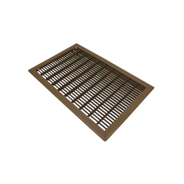 Continental Industries F25B0824 – 8x24 Floor Return Air Grille (Brown)