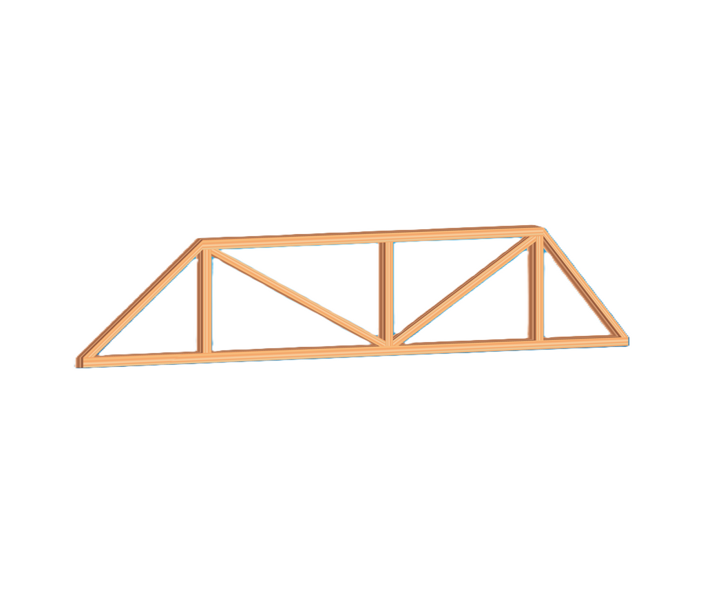 Hip roof truss