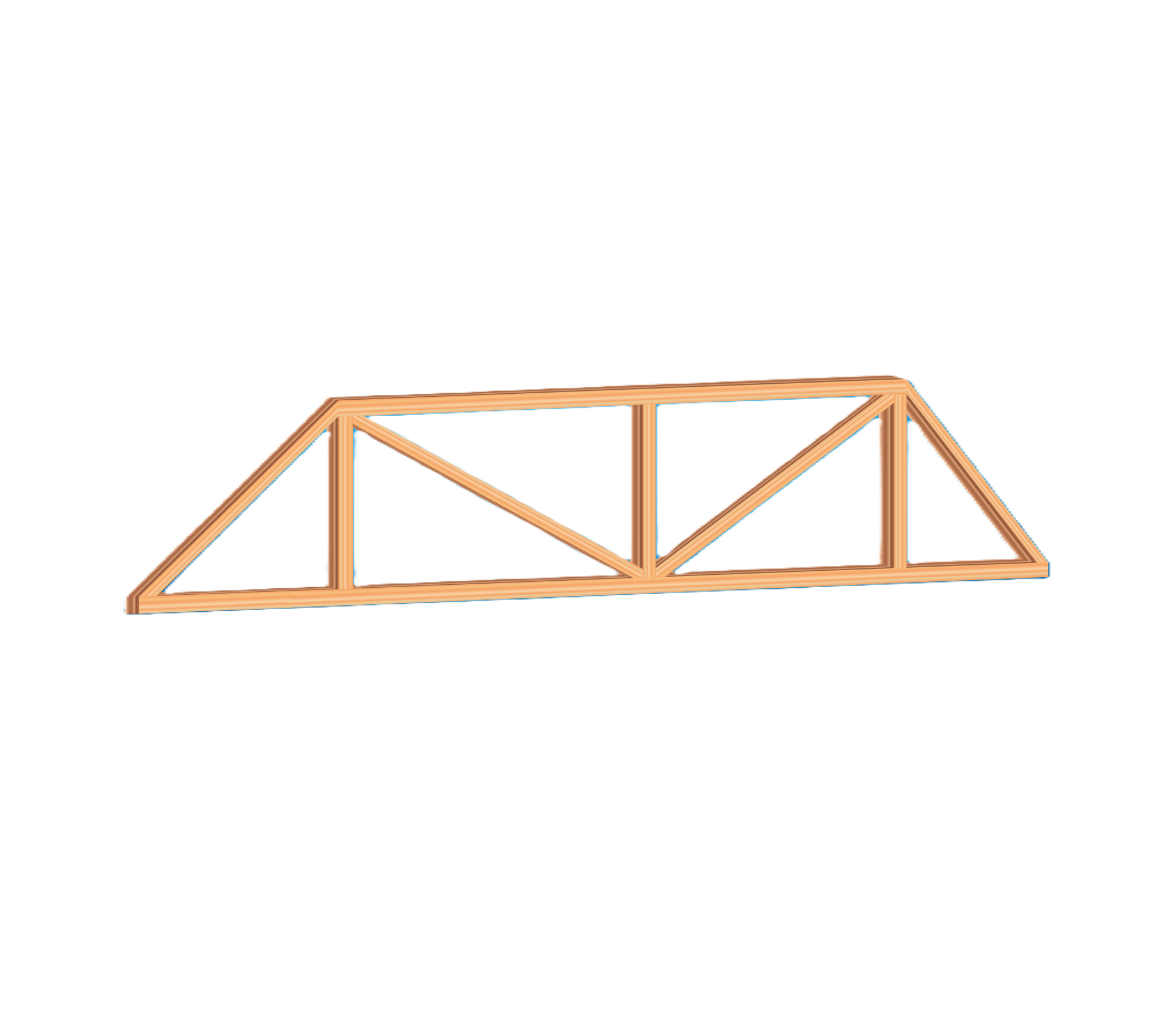 Hip roof truss