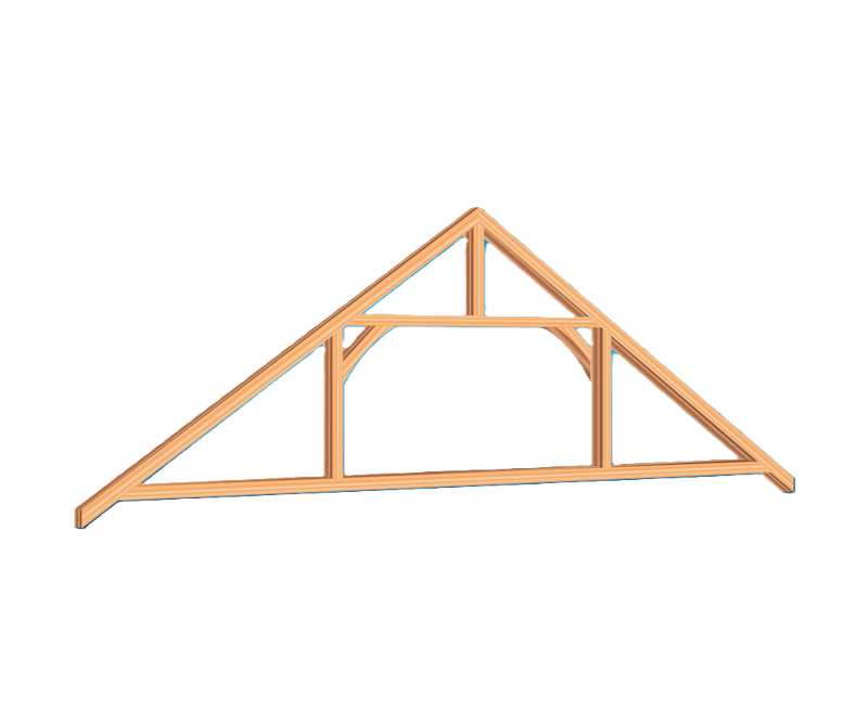 Queen post truss