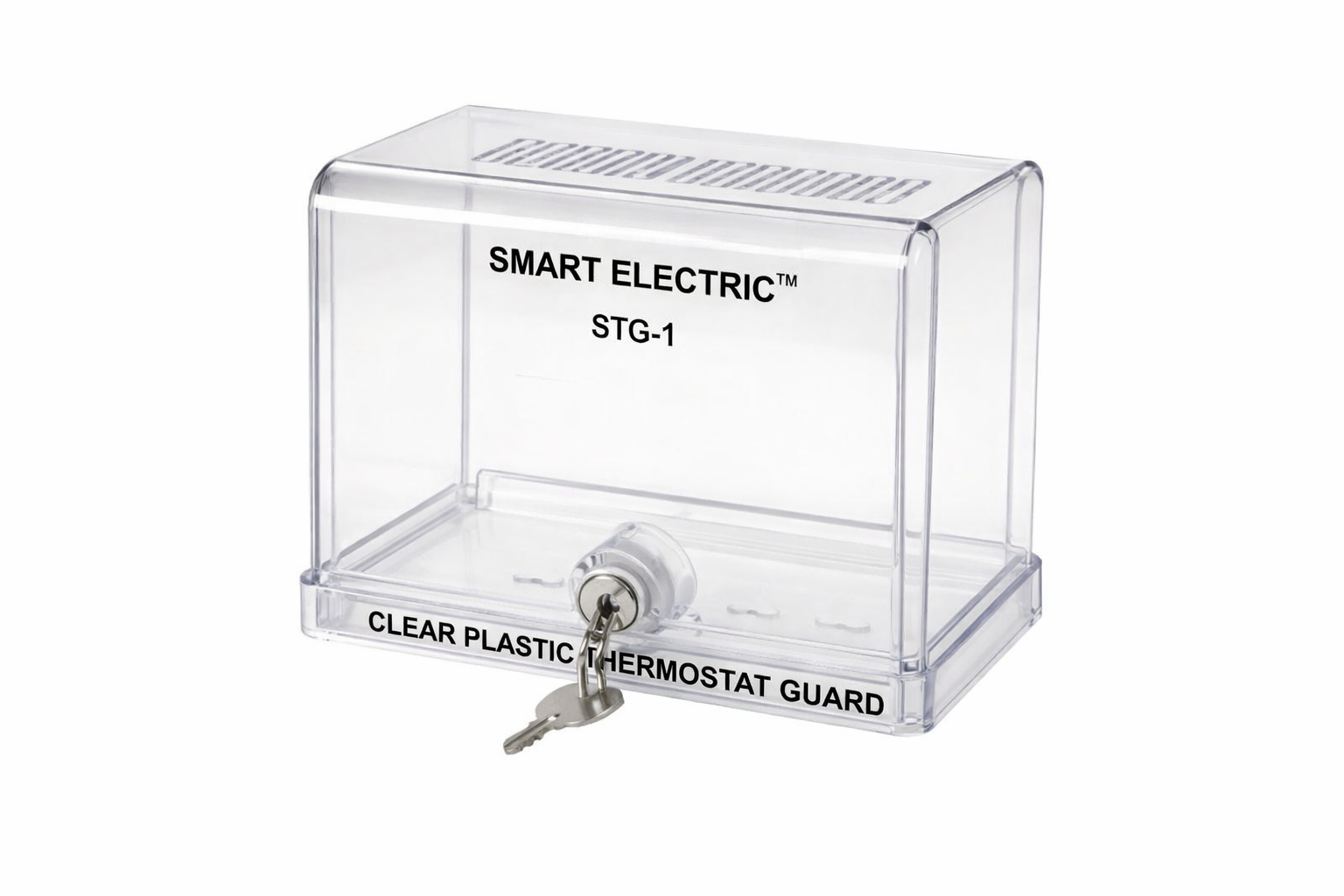 SMART ELECTRIC STG-1 Clear Plastic Thermostat Guard – Solid & Ring Base