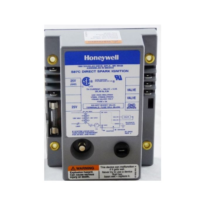 Honeywell S87C1030 – Direct Spark Ignition Module 25VAC 60Hz (21 sec Lockout)