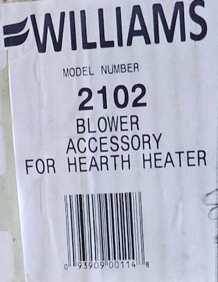 Williams Furnace Company 2102 Automatic Blower Vented Hearth Heaters