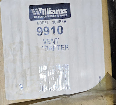 Williams 9910 Vent Adapter