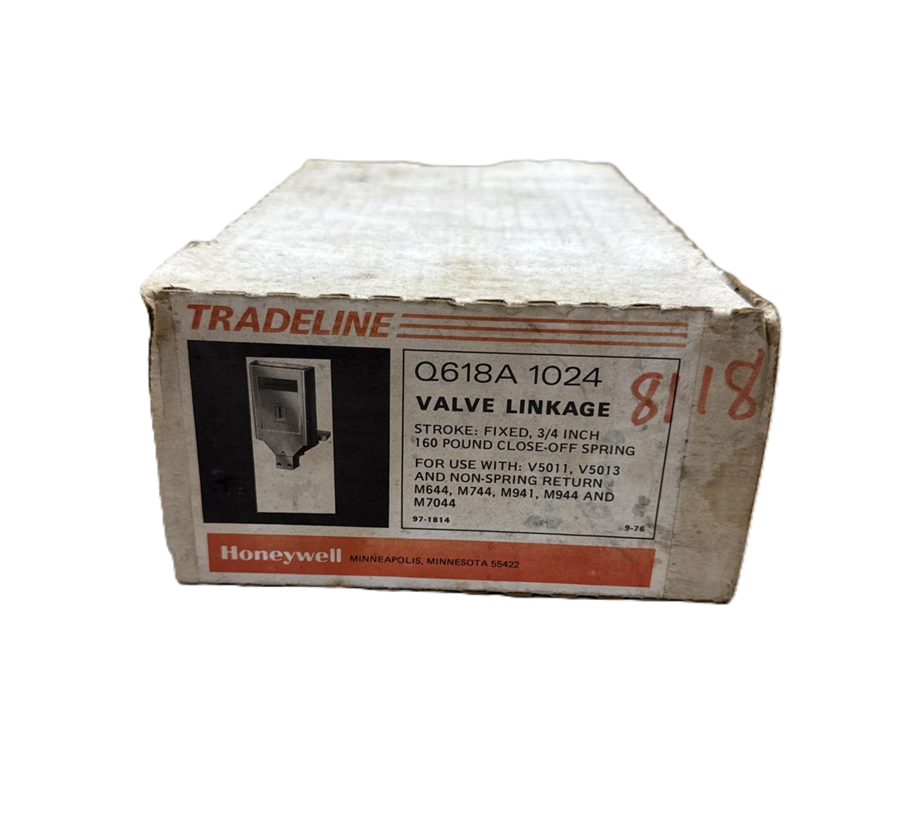 Honeywell Q618A 1024 Valve Linkage