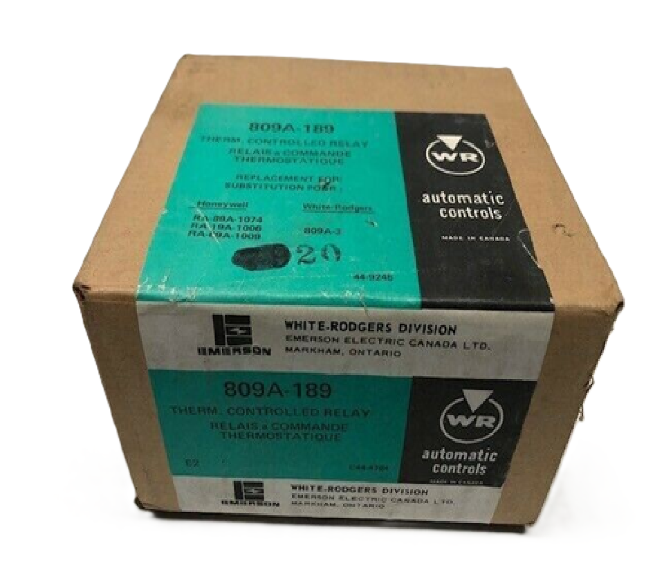 WHITE-RODGERS 809A-189 THERM. CONTROLLED RELAY