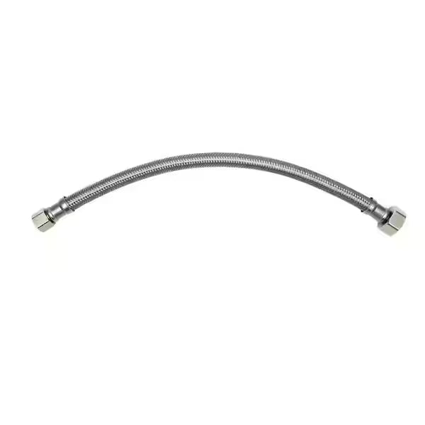 Stainless Steel Supply Line – 1/2” OD x 1/2” FIP x 12”
